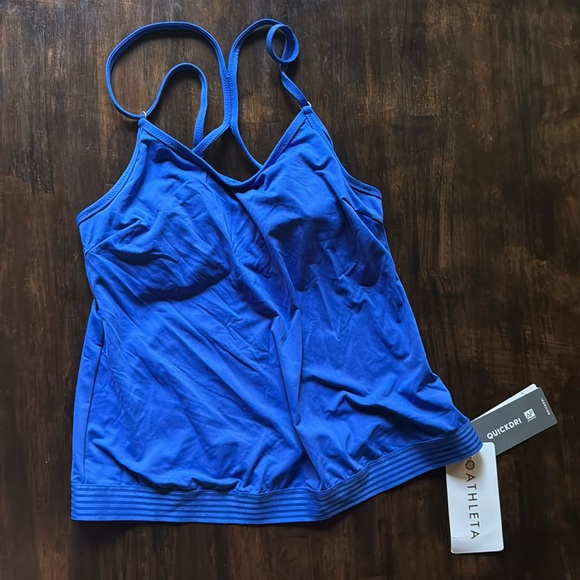 Athleta Cross Back Swim Tank NWT - Picture 1 of 9